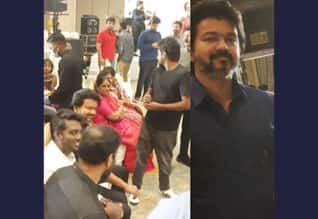 மும்பையில் அட்லி மனைவி பிரியாவின் வளைகாப்பு நிகழ்ச்சியில் கலந்து கொண்ட விஜய்