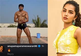 அசத்தல் வீடியோ வெளியிட்ட துருவ் விக்ரம், பயர் விட்ட அனுபமா பரமேஸ்வரன்