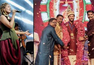 ரவி மோகன் விருது விழாவில் கெனீஷாவின் இசை நிகழ்ச்சி