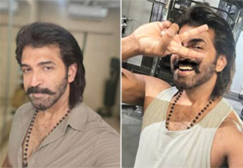 முறுக்கு மீசை, நீளமான முடி புதிய தோற்றத்தில் அருண் விஜய்!