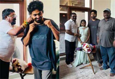 ஜி.வி.பிரகாஷிற்கு தங்க செயின் பரிசளித்த பாடகர் வேல்முருகன்