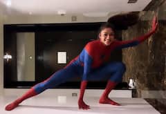 ஸ்பைடர் மேனாக தலைகீழாக போஸ் கொடுக்கும் அபிராமி! வைரலாகும் வீடியோ!
