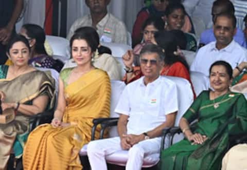 சுதந்திர தின விழாவில் நடிகை த்ரிஷா பங்கேற்பு
