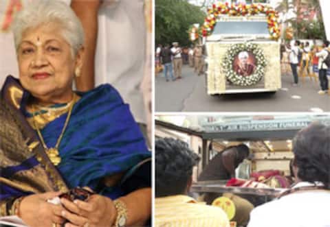 நடிகை சவுகார் ஜானகி உடல் தகனம்