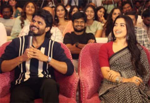 கணவருடன் ஷூட்டிங்கை முடித்த கையோடு அவரது தம்பி பட புரமோஷனில் பங்கேற்ற ராஷ்மிகா
