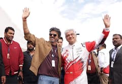 லண்டன் கார் ரேஸை துவக்கி வைத்த முதல்வர் விஜய் : ஆரத்தழுவி வரவேற்ற நடிகர் அஜித்