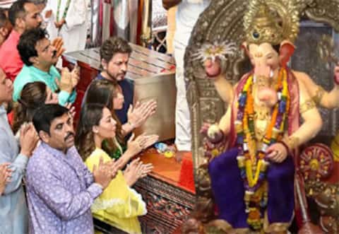 விநாயகர் கோவிலில் ஷாருக்கான் குடும்பத்துடன் வழிபாடு