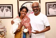 தடகள வீராங்கனை வித்யா ராமராஜை பாராட்டி கவுரவித்த ரஜினிகாந்த்