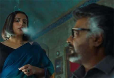 ரஜினியின் முகத்தில் சிகரெட் புகை ஊதும் காட்சியில் பதட்டமடைந்த வித்யா பாலன்!