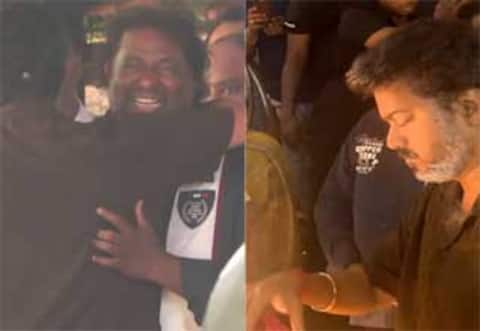 தேவா உடலுக்கு முதல்வர் விஜய் அஞ்சலி : கலங்கிய மகனை ஆரத்தழுவி ஆறுதல்
