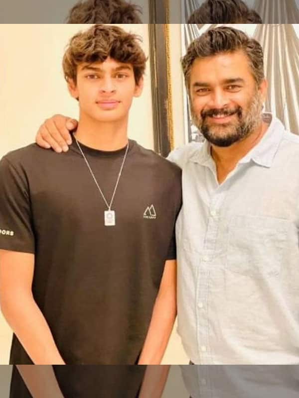 நீச்சல் போட்டியில் சாதனை படைத்த மாதவன் மகன்