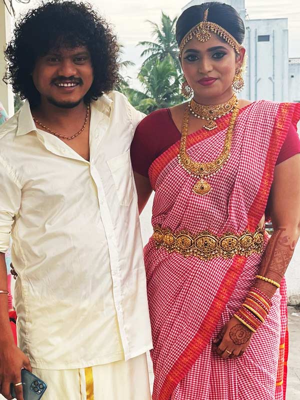 காதலி பென்சியாவை மணந்தார் புகழ்