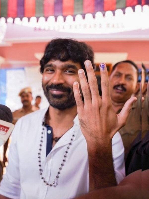 இந்தியாவில் தேர்தல் திருவிழா... ஓட்டளித்து ஜனநாயக கடமையாற்றிய தமிழ் திரைப்பிரபலங்கள்...!