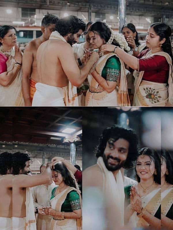 குருவாயூரில் நடந்த டாடா நாயகி அபர்ணா தாஸ் திருமணம்