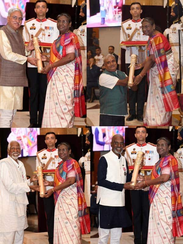 விஜயகாந்த், சிரஞ்சீவி, வைஜெயந்திக்கு பத்ம விருது வழங்கினார் ஜனாதிபதி முர்மு