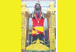  குரு பூர்ணிமாவையொட்டி நாமக்கல் ஆஞ்சநேயர் சுவாமி 500 கிலோ எடையிலான ...