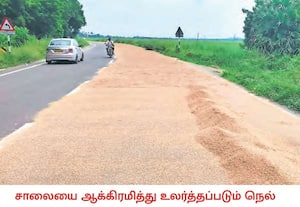 மதுராந்தகம்- திருக்கழுக்குன்றம் நெடுஞ்சாலை பூதூர் பகுதியில், சாலையை ...