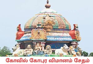 ராமேஸ்வரம் ராமநாத சுவாமி கோவில் அக்னி ஈஸ்வரர் சன்னதி விமானத்தில் ...