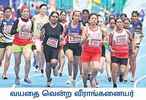 சென்னையில் நடந்த ஆசிய மாஸ்டர் தடகள போட்டியில் 50 வயதைத் ...