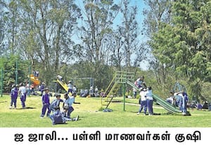 ஊட்டி தொட்டபெட்டா அருகே உள்ள தேயிலை பூங்காவில், சிறுவர்களுக்கான ...