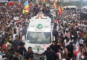 ஆரணியில் பகுதியில்  நடந்த  பிரசாரக் கூட்டத்தில்  திருவண்ணாமலை ...