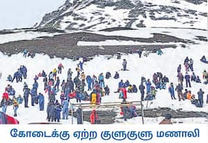 ஹிமாச்சல பிரதேச மாநிலம் மணாலியில் உள்ள புகழ்பெற்ற ரோஹதாங் கணவாய் அருகே ...