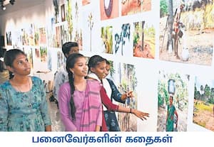  லலித் கலா அகாடமியில் பனை வேர்களின் கதைகள் எனும் தலைப்பில் மாணவர்கள் ...