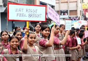 ஆரோக்கிய உணவு; சென்னை பாரிமுனையில், எம்.வி.எம்., பள்ளி மாணவர்கள் பங்கேற்ற ...