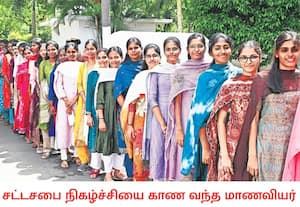 சென்னை தலைமை செயலகத்தில் நடக்கும் சட்டசபை கூட்டத்தொடரை காண வரிசையில் ...
