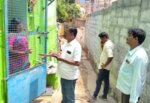 திருவண்ணாமலையில்,  அண்ணாமலையார்  மலையடிவாரத்தில் உள்ள வீடுகளை ...