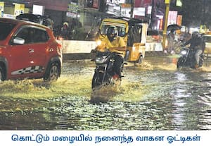 சென்னை மற்றும் புறநகர் பகுதிகளில் பரவலாக பெய்த மழையில் நனைந்தபடி சென்ற ...