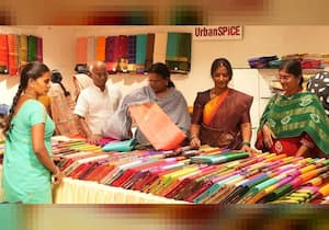 மதுரை கே.கே.நகர் அர்பன் ஸ்பைஸில் நடக்கும் விவேகானந்தா சாரீஸ் தீபாவளி ...