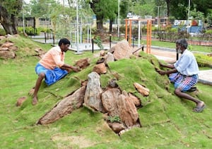 ‘தினமலர்’ செய்தி எதிரொலி! கோவை வ.உ.சி. பூங்கா அருகே அமைக்கப்பட்டுள்ள கணித ...