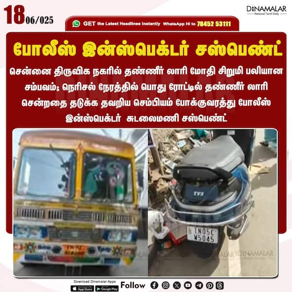 போலீஸ் இன்ஸ்பெக்டர் சஸ்பெண்ட் 