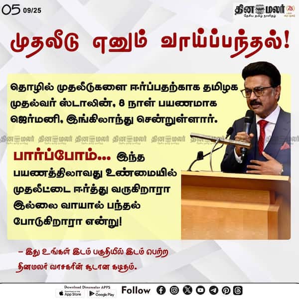 முதலீடு எனும் வாய்ப்பந்தல்! 