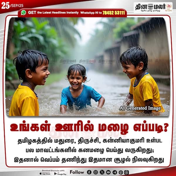 உங்கள் ஊரில் மழை எப்படி? 