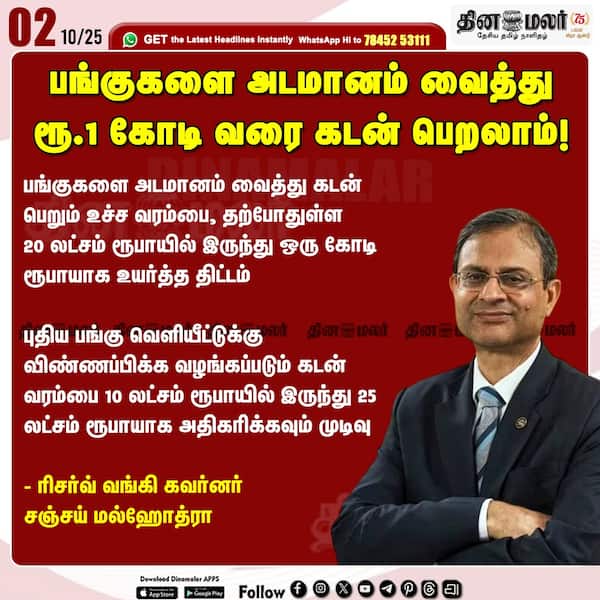 பங்குகளை அடமானம் வைத்து ரூ.1 கோடி வரை கடன் பெறலாம்! 