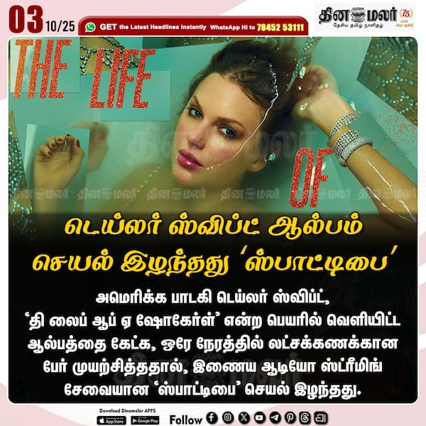 டெய்லர் ஸ்விப்ட் ஆல்பம் செயல் இழந்தது ஸ்பாட்டிபை 