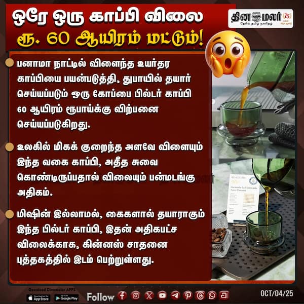 ஒரே ஒரு காப்பி விலை ரூ. 60 ஆயிரம் மட்டும்! 