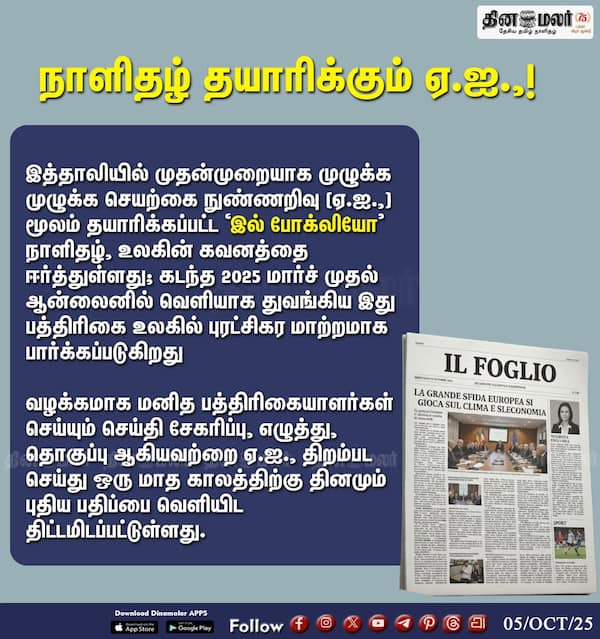 நாளிதழ் தயாரிக்கும் ஏ.ஐ.! 