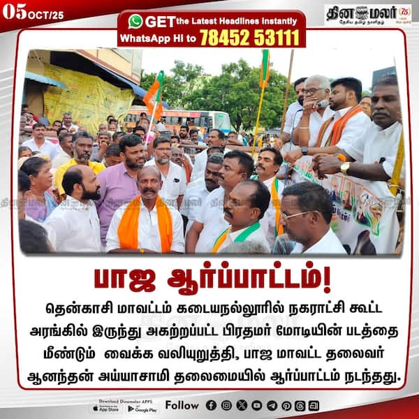 பாஜ ஆர்ப்பாட்டம்! 