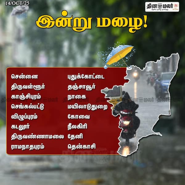 இன்று மழை! 