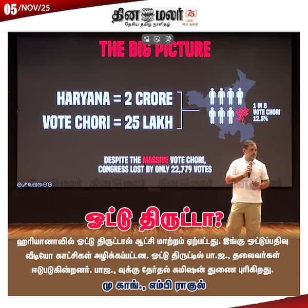 ஓட்டு திருட்டா? 