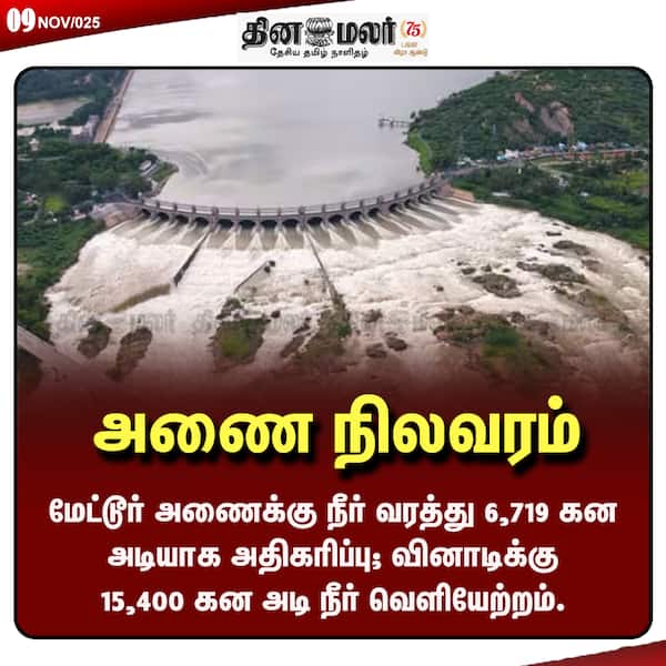 அணை நிலவரம்