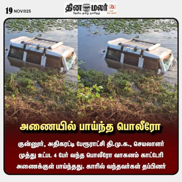 அணையில் பாய்ந்த பொலீரோ 