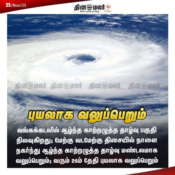 புயலாக வலுப்பெறும் 