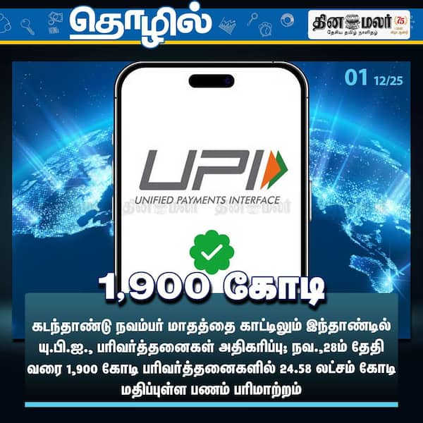 1900 கோடி பரிவர்த்தனைகள் 