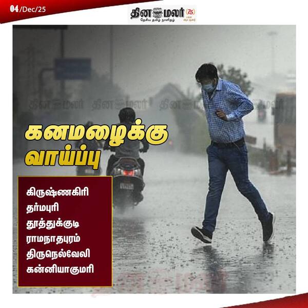 கனமழைக்கு வாய்ப்பு 