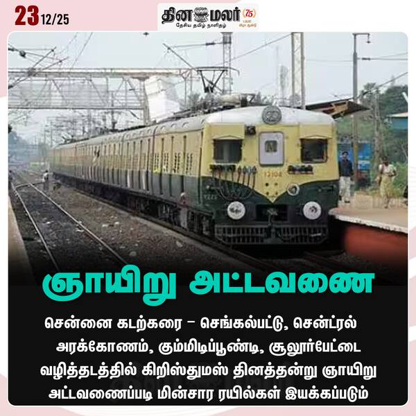 ஞாயிறு அட்டவணை 