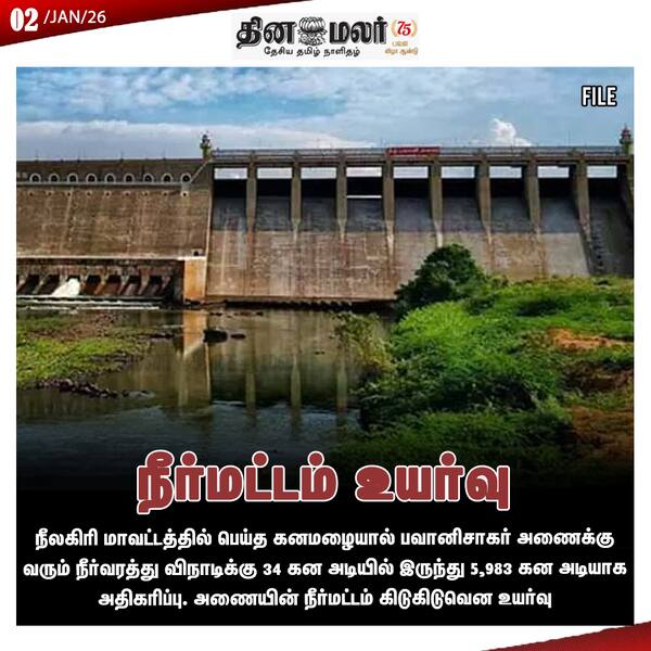 நீர்மட்டம் உயர்வு 